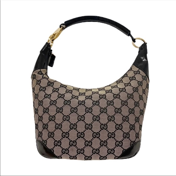 Gucci black canvas hobo purse - Picture 2 of 11